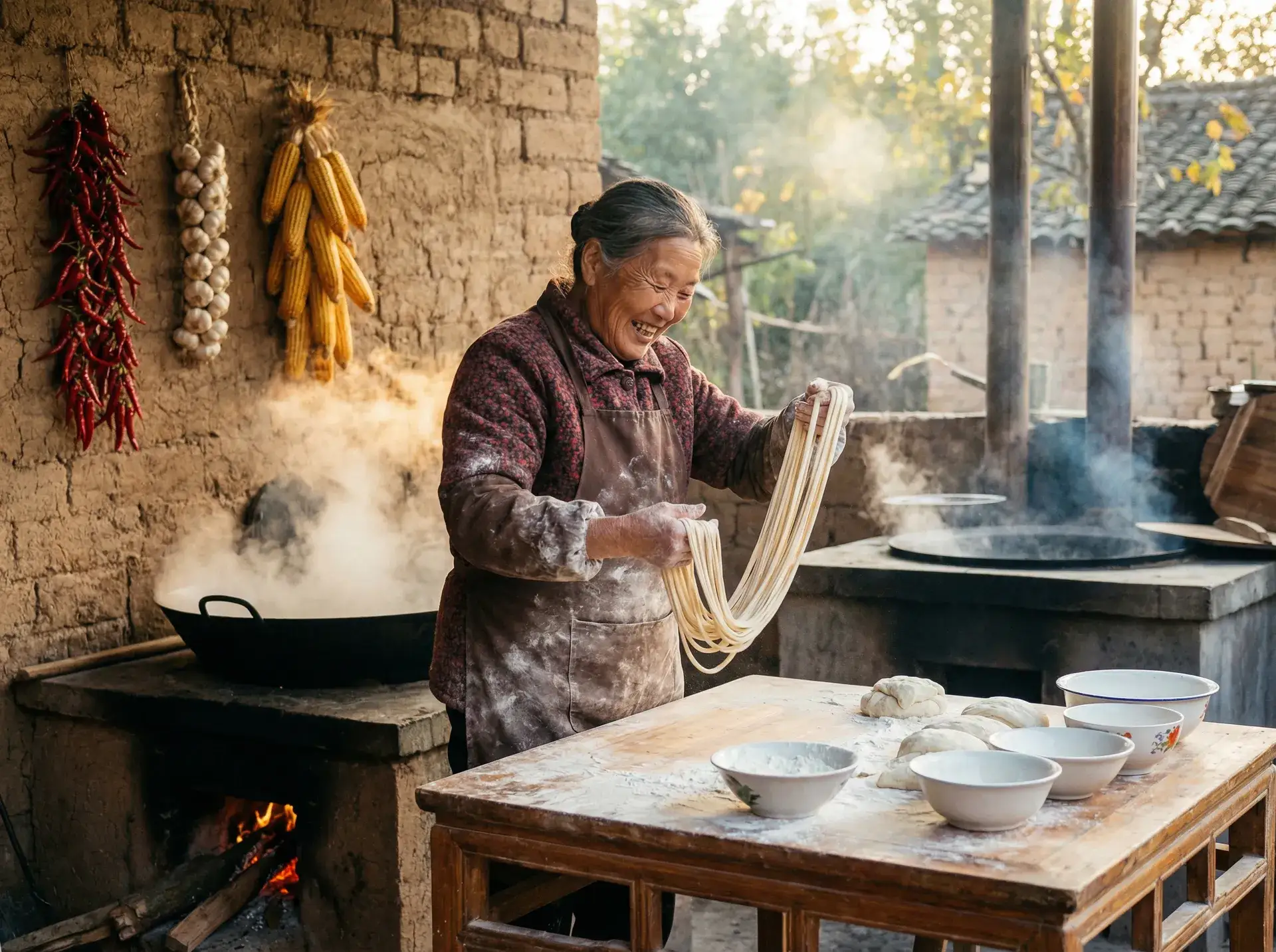 农家大嫂手擀面 - 国产精品高清影院 乡村美食